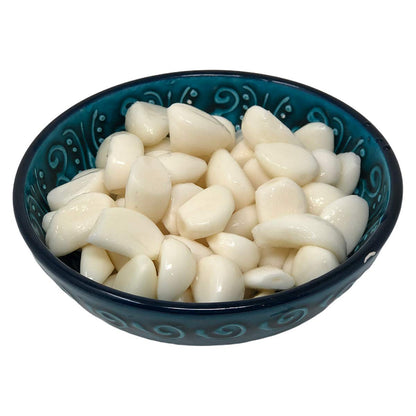 Lara's Pickled Garlic Cloves in Jar (16 fl oz) - Crunchy and Mild Flavor - Long Shelf Life - Canned Garlic