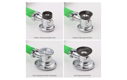 ADC Adscope 641 Sprague Stethoscope with 5 Interchangeable Chestpiece Options, 30 inch Length, Black