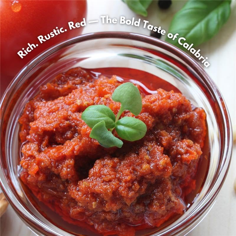 TUTTOCALABRIA, Red pesto with dried tomatoes, 6.52 oz (185 g), Product of Italy