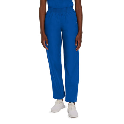 Landau Essentials Relaxed Fit 2-Pocket Elastic Scrub Pants for Women 8327
