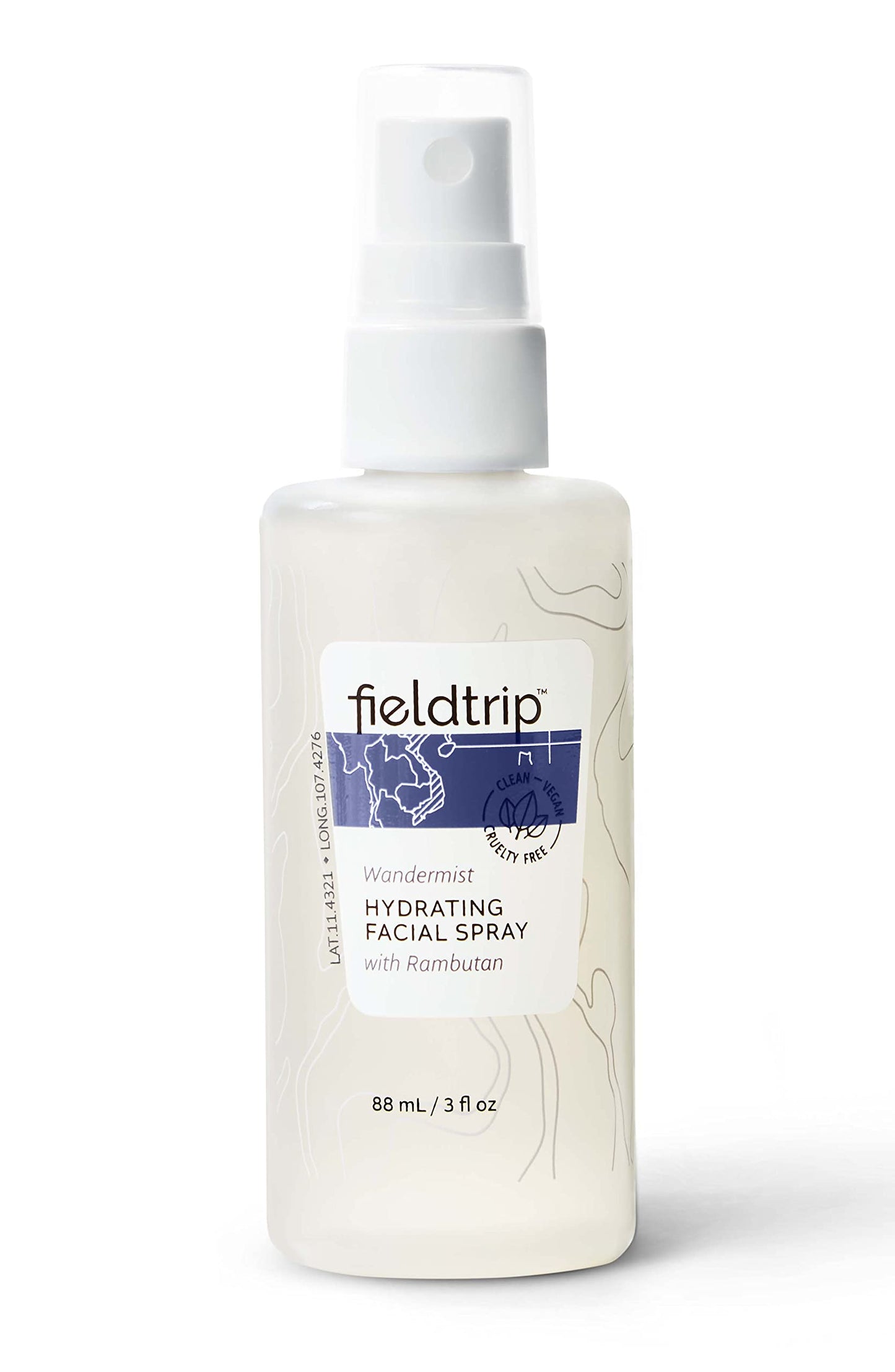 Fieldtrip Wandermist Hydrating Facial Spray with Rambutan, 3 fl oz