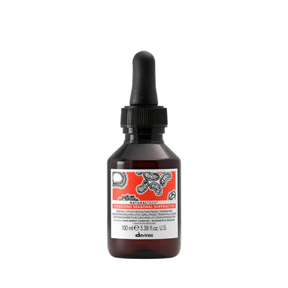 Davines Naturaltech Energizing Seasonal Superactive, Stimulating & Fortifying for Thinning Hair & Hair Loss - With Caffeine Phytoceuticals - For Seasonal Shedding, Travel Size, 3.38 Fl Oz