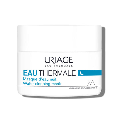 URIAGE Water Sleeping Mask | Moisturizing Night Mask with Hyaluronic Acid & Edelweiss, Skin Replenished After 8 Hours, Silky Gel, Paraben-Free, Non-Comedogenic, 50 mL/ 1.69 Oz