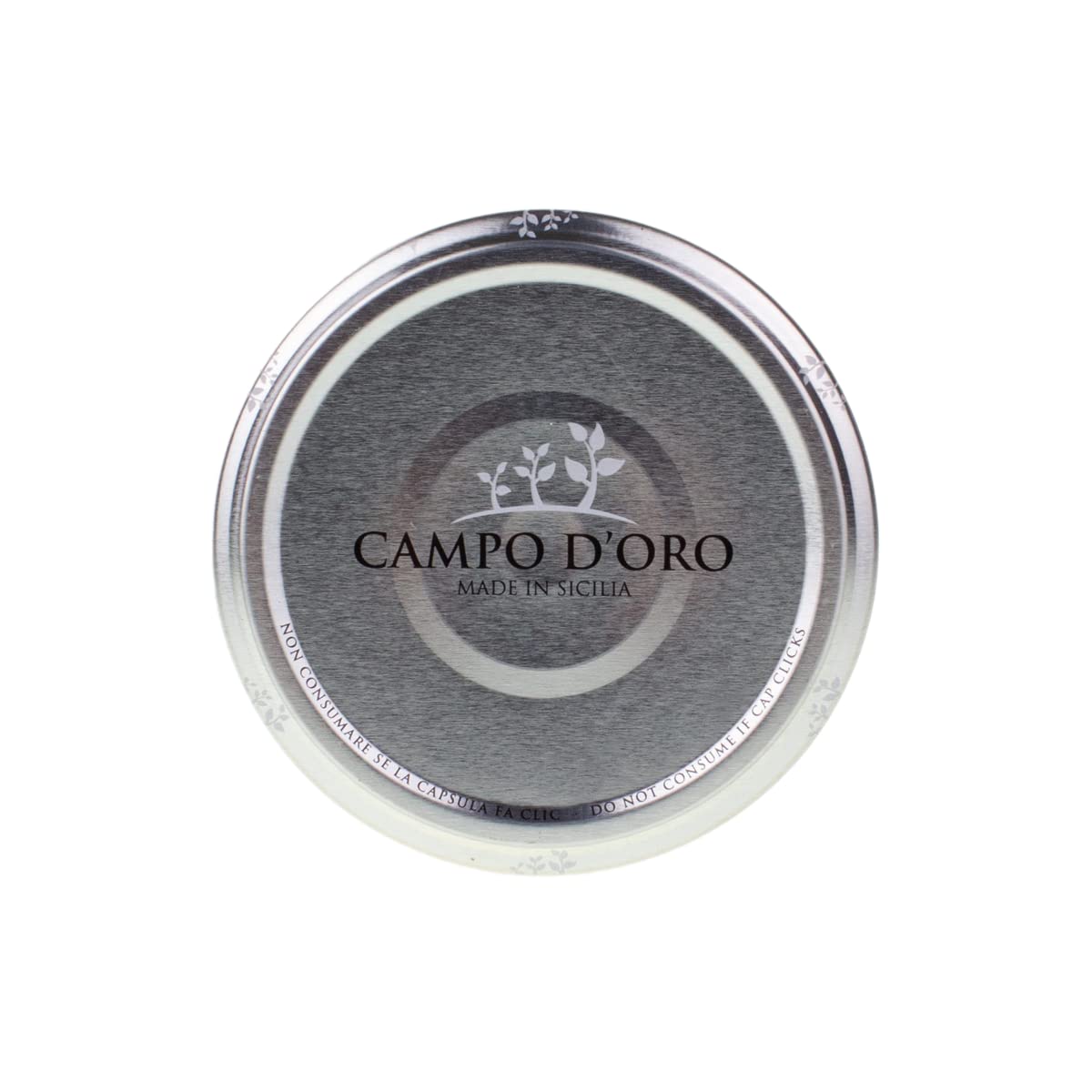 CAMPO D'ORO - Sicilian Eggplant Caponata, Glass, Jar 6.3 oz, Sicilian recipe for antipasto, appetizer, side dish or pasta with Eggplant, Tomato, Onion, Celery, Olives and Capers