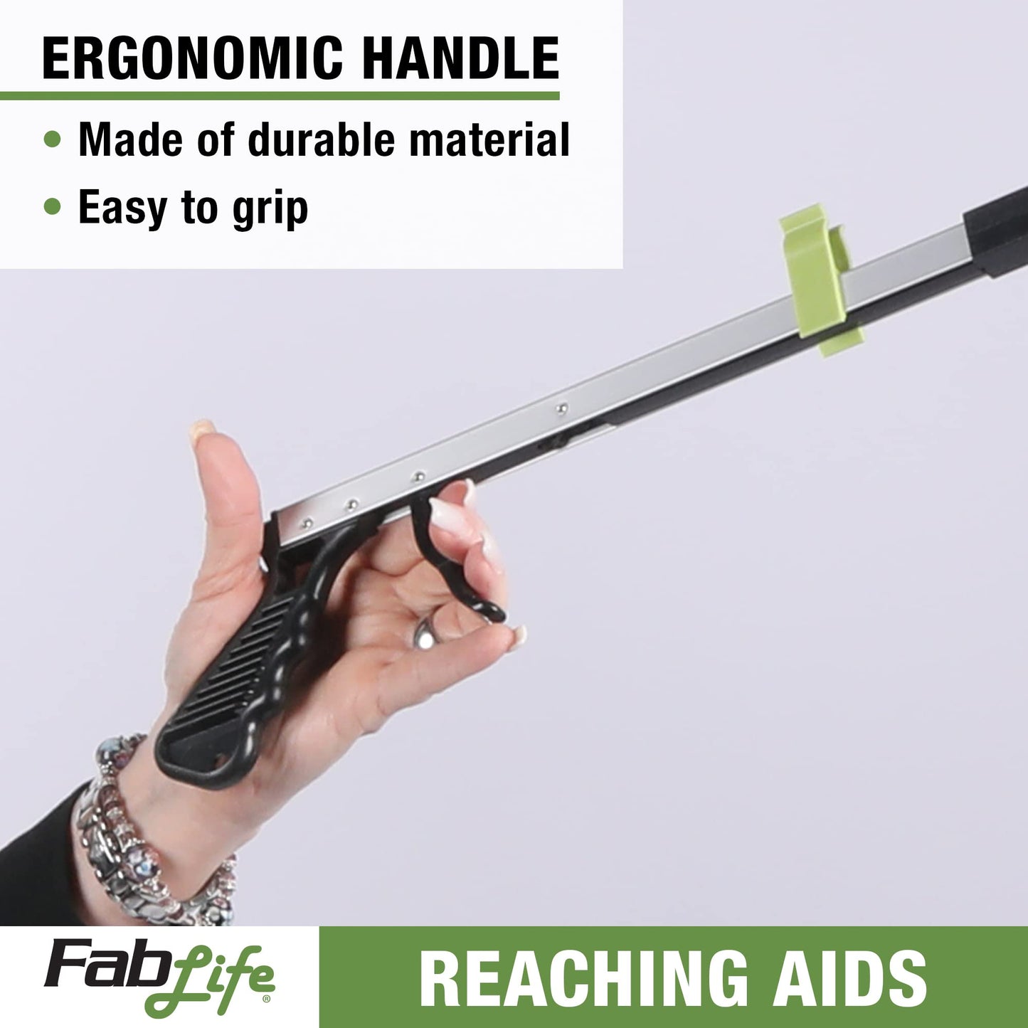 FabLife Reaching Aids for Mobility, Hip Replacement, Knee and Back Surgery, Rehabilitation, Physical Therapy, Recovery Daily Living Aid Grabber Magnetic Reacher Extended Reach with Easy Trigger