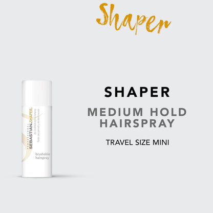 Sebastian Professional Shaper Hairspray | Flexible to Medium Hold | Brushable & Versatile Styling Control | For All Hair Types