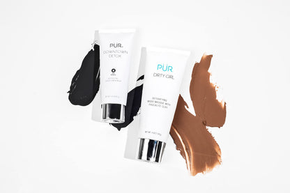 PÜR MINERALS Dirty Girl Detoxifying Mudd Masque with Pascalite Clay, Exfoliates Skin, Improves Skin Texture, Cruelty, Paraben & Gluten Free