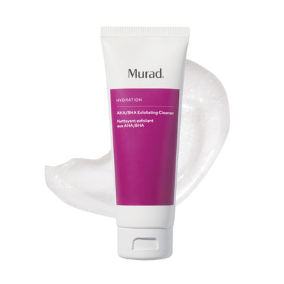 Murad AHA/BHA Exfoliating Cleanser - Triple-Action Cleansing Exfoliator with Salicylic, Lactic, & Glycolic Acids - Creamy Face Wash Removes Dull, Dry Skin for Smoother, Softer Skin