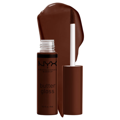 vH essentials Tea Tree Oil & Prebiotic Daily Feminine Wash, 6 Fl Oz & NYX Butter Gloss Brown Sugar in Lava Cake