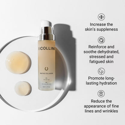 G.M. COLLIN Native Collagen Gel | Anti-Aging Facial Serum for the Appearance of Fine Lines and Wrinkles | Skin Care for Dry or Oily Skin