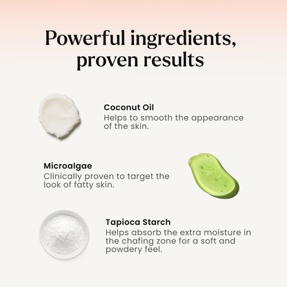 MAËLYS B-FOXY Inner Thigh Firming Cream - Skin Tightening and Firming for Women - With Nourishing Coconut Oil, Microalgae & Tapioca Starch - Body Cream for Smooth, Even, and Toned Legs (3.38 Fl Oz)