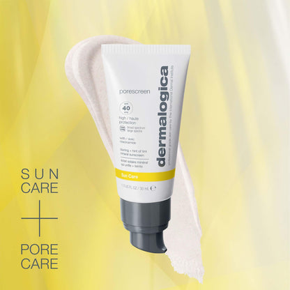 Dermalogica Porescreen Mineral Sunscreen SPF 40 for Face, Sun Protector and Pore Supporting Primer with Zinc Oxide, Multitasking Premakeup Sunblock - 1 fl oz