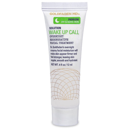 Dr. Goldfadens Wake Up Call Night Facial Moisturizer Night Cream for Dry & Aging Skin w/Alpha Lipoic Acid, Avocado Oil Retinol, Co-enzyme Q10 TRIAL .41 Fl Oz