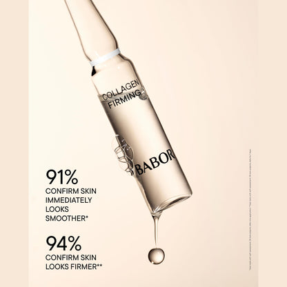 BABOR Collagen Firming Ampoule Concentrate, Collagen Skincare Capsule, Anti Aging Serum, Increase Elasticity, Firming and Lifting 7 Day Treatment