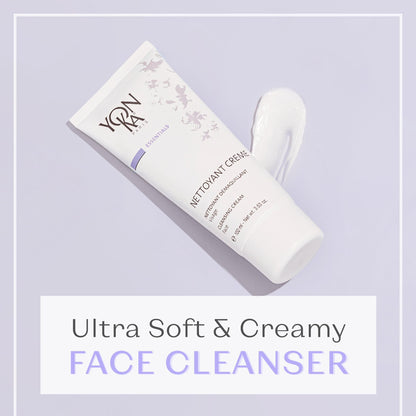 Yonka Nettoyant Creme | Cleansing Makeup Remover Cream | Remove Impurities with Calming Peppermint and Plant Glycerin | For Sensitive to Acne Prone Skin | Paraben-Free | 3.53 oz