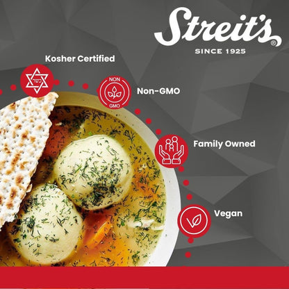 Streit's Matzo Ball Mix - Kosher Certified, Suitable for Passover, No MSG Added, Just Add Eggs & Oil, Vegan-Friendly, Family Owned (4.5oz, Pack of 3)