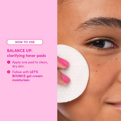 Evereden Toner Pads for Teens, Clean, Vegan Water-Based Face Toner Pads with Green Tea & Chamomile for Oily and Pimple-Prone Skin - Balanced Skin & Clog-Free Pores - Easter Basket Stuffers for Teens