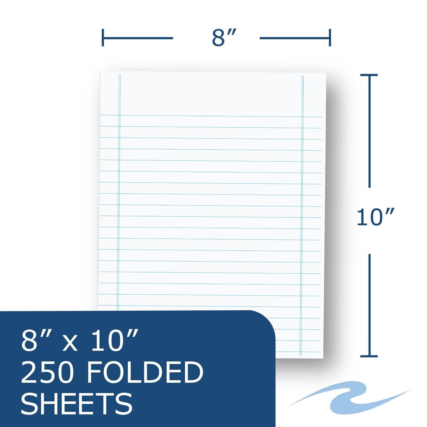 Roaring Spring NY State Regency Placement Test Forms, Sheet Size: 10" x 8", 20# White Paper, 250 Forms Per Package, Proudly Made in the USA! (Pack of 10)