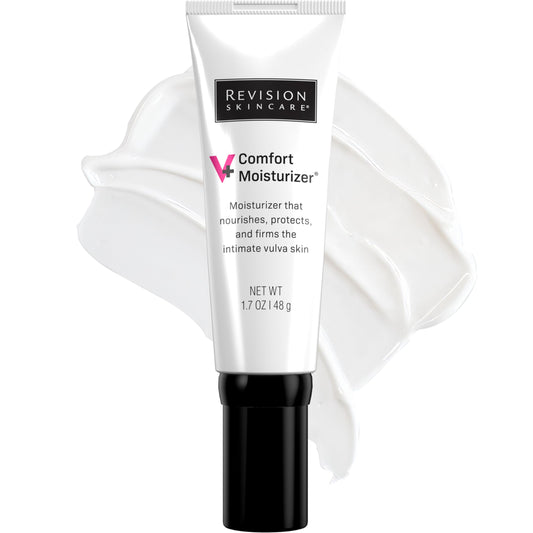 Revision Skincare V+ Comfort Moisturizer™, Intimate Area Moisturizer, Vulva Cream for Dryness, Hormone Free, Fragrance Free, 1.7 oz