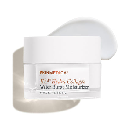 SkinMedica HA⁵ Hydra Collagen Water Burst Face Moisturizer with Vegan Collagen - Plumping Face Cream with Microbiome Barrier Complex for 24-Hour Hydration - Helps Replenish Dry, Dull Skin (1.7 Fl Oz)