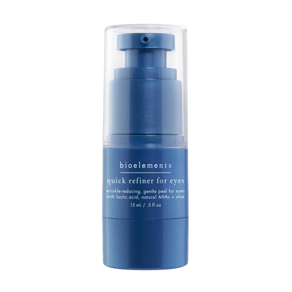Bioelements Quick Refiner for Eyes - 0.5 fl oz - Wrinkle-Reducing, Gentle AHA & Lactic Acid Peel for Eyes - All Skin Types - Vegan, Gluten Free - Never Tested on Animals