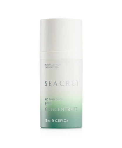 SEACRET Minerals Bio Skin Glow Eye Concentrate, Deeply Hydrating Eye Cream, Reduces the Appearance of Wrinkles and Dark Circles, 0.5 Fl Oz / 15 ml