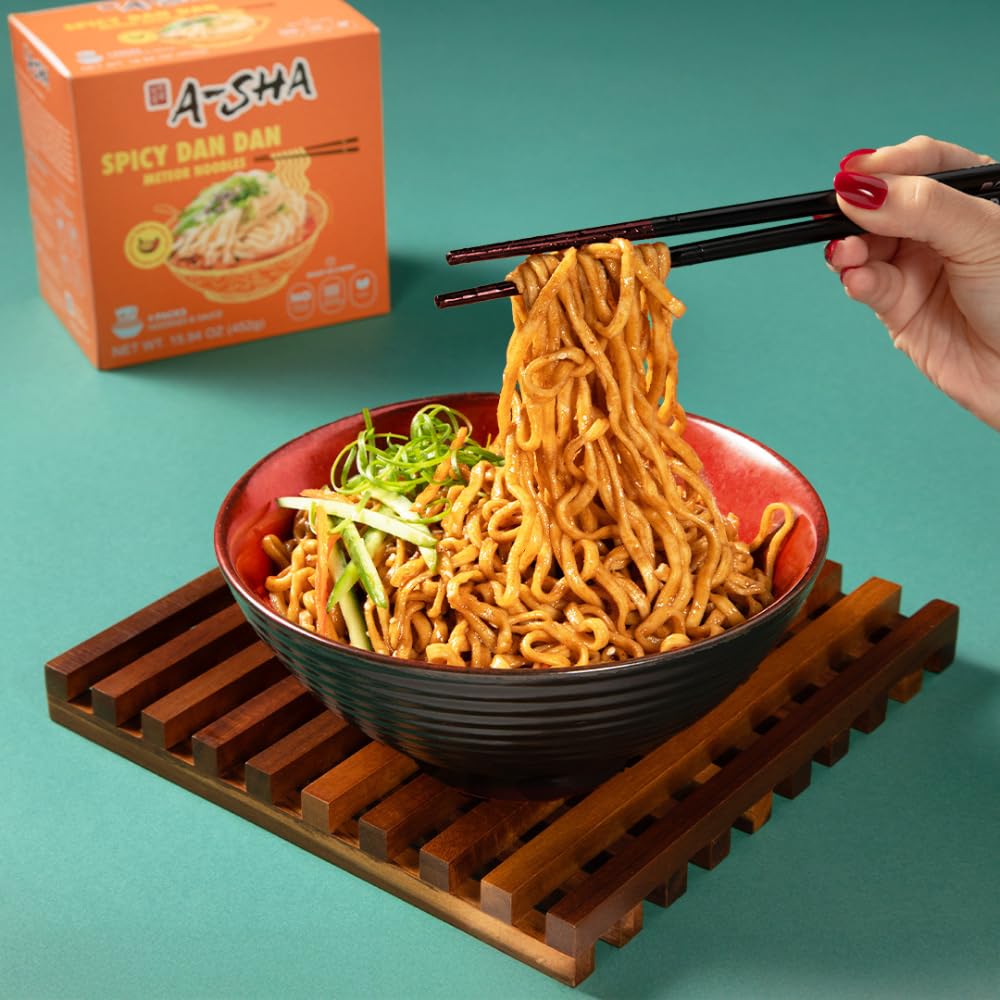 A-Sha The Signature Noodles Collection (3 Flavors, 12 Packs) | 11g+ of Protein | Premium Air Dried Never Fried Noodles