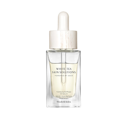 Elizabeth Arden White Tea Skin Solutions Fortifying Bi-Phase Oil Face Serum, Fine Lines and Wrinkles Treatment, Brightening Formula, 1.0 fl oz (Pack of 1)
