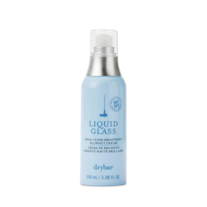 Drybar Liquid Glass High-Gloss Smoothing Blowout Cream | Reduces Frizz, Smooths Hair, Enhances Shine for a Healthier Appearance | Heat Protectant for Hair up to 450°F