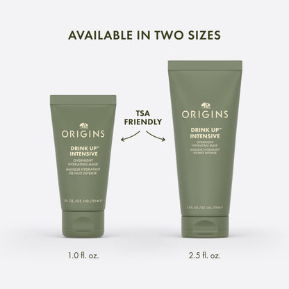 Origins Drink Up Intensive Overnight Hydrating Face Mask | Hydrates for 72 Hours | With Niacinamide, Hyaluronic Acid, & Avocado Butter