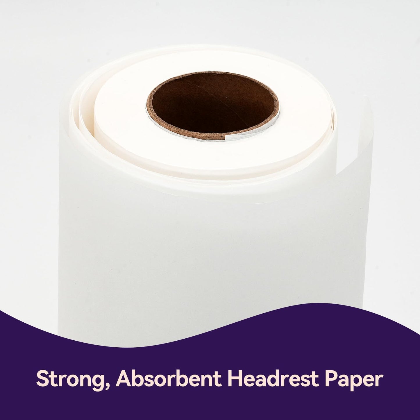 Jointown Headrest Paper Rolls, 8.5" x 125' -25 Pack -Crepe Absorbent Disposable Face Cradle Surface Paper Spool for Medical, Exam and Chiropractic Tables