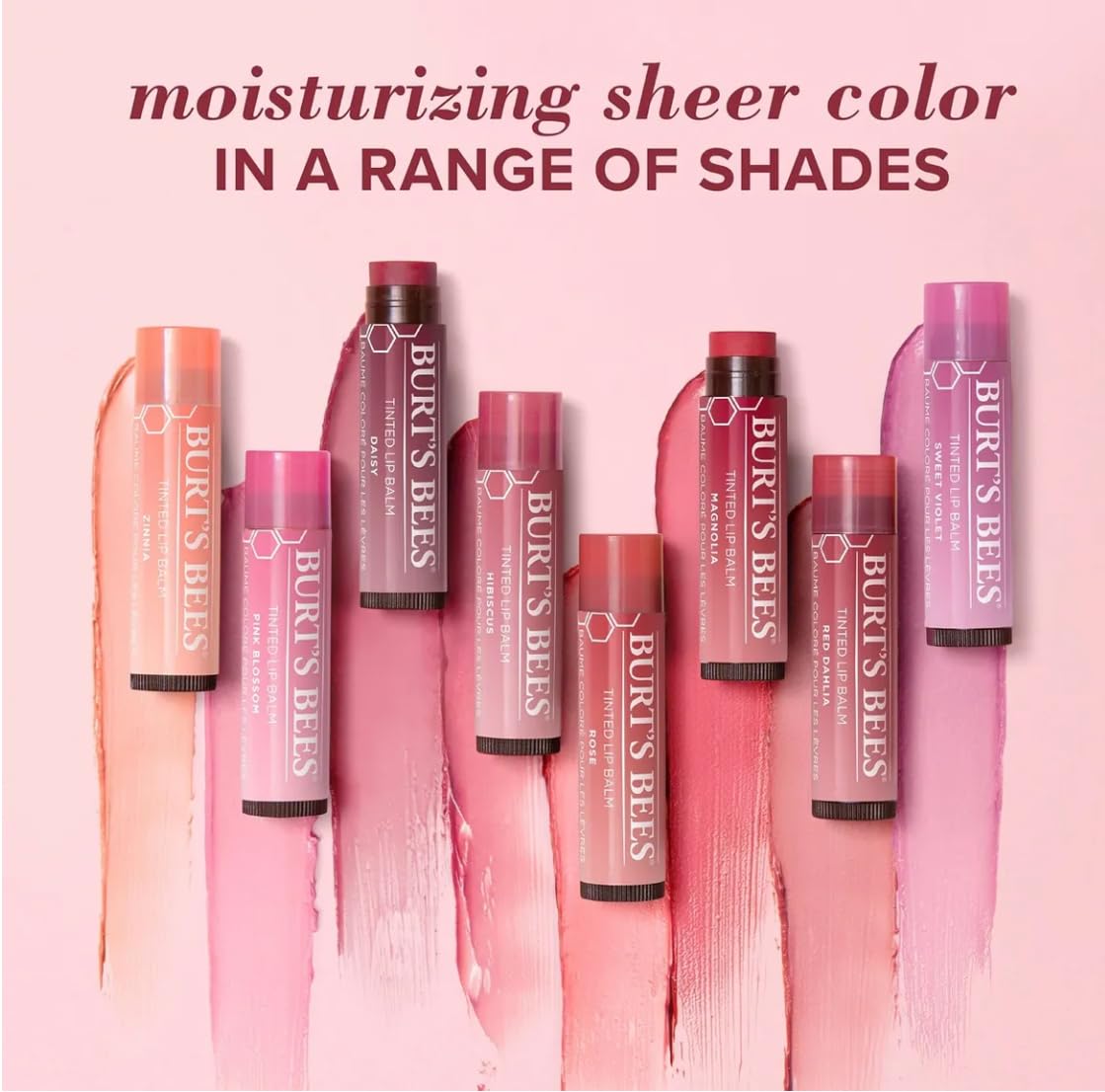 Burt's Bees Tinted Lip Balm, 3 Count (Pack of 1)