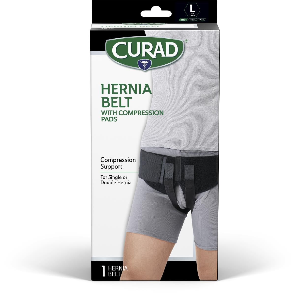 Cuard Elasic Hernia Belt, L