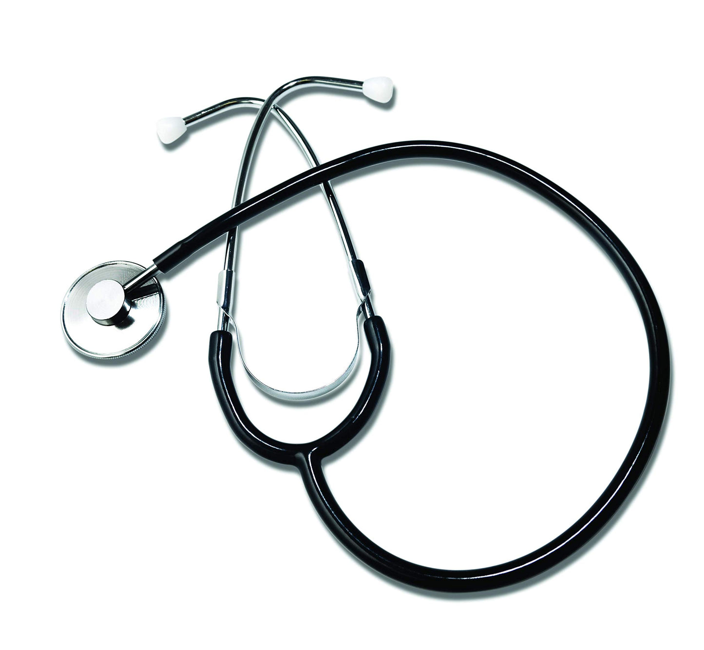 Labtron Lightweight Single Head Stethoscope, Blood Pressure Medical Monitoring Kit, Black, 300DLX