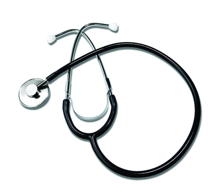 Labtron Lightweight Single Head Stethoscope, Blood Pressure Medical Monitoring Kit, Black, 300DLX