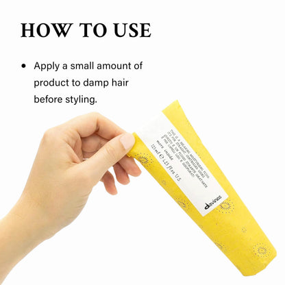 Davines This Is A Relaxing Moisturizing Fluid, No Hold Straightening & Anti-Frizz - Smooths & Relaxes Curls - Adds Shine & Hydration, 4.23 Fl Oz