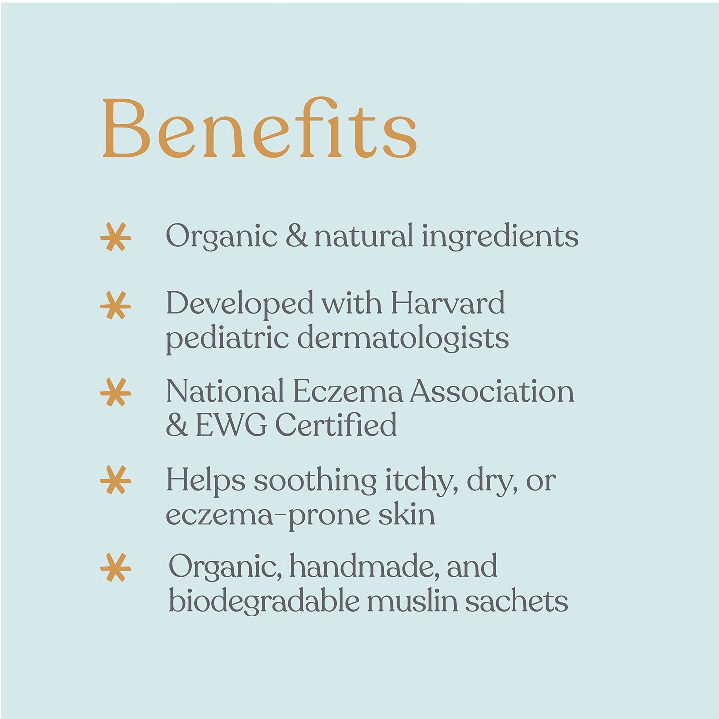 ELLAOLA Oatmeal Bath Soak for Babies Kids & Adults - Baby Bath Tea Soaks Made with Prebiotics to Relieve Dry, Itchy, Eczema Prone Skin While Gently Cleansing, Fragrance Free I 4 Bath Tea Soaks
