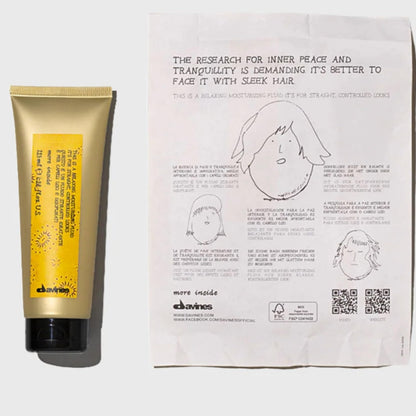 Davines This Is A Relaxing Moisturizing Fluid, No Hold Straightening & Anti-Frizz - Smooths & Relaxes Curls - Adds Shine & Hydration, 4.23 Fl Oz