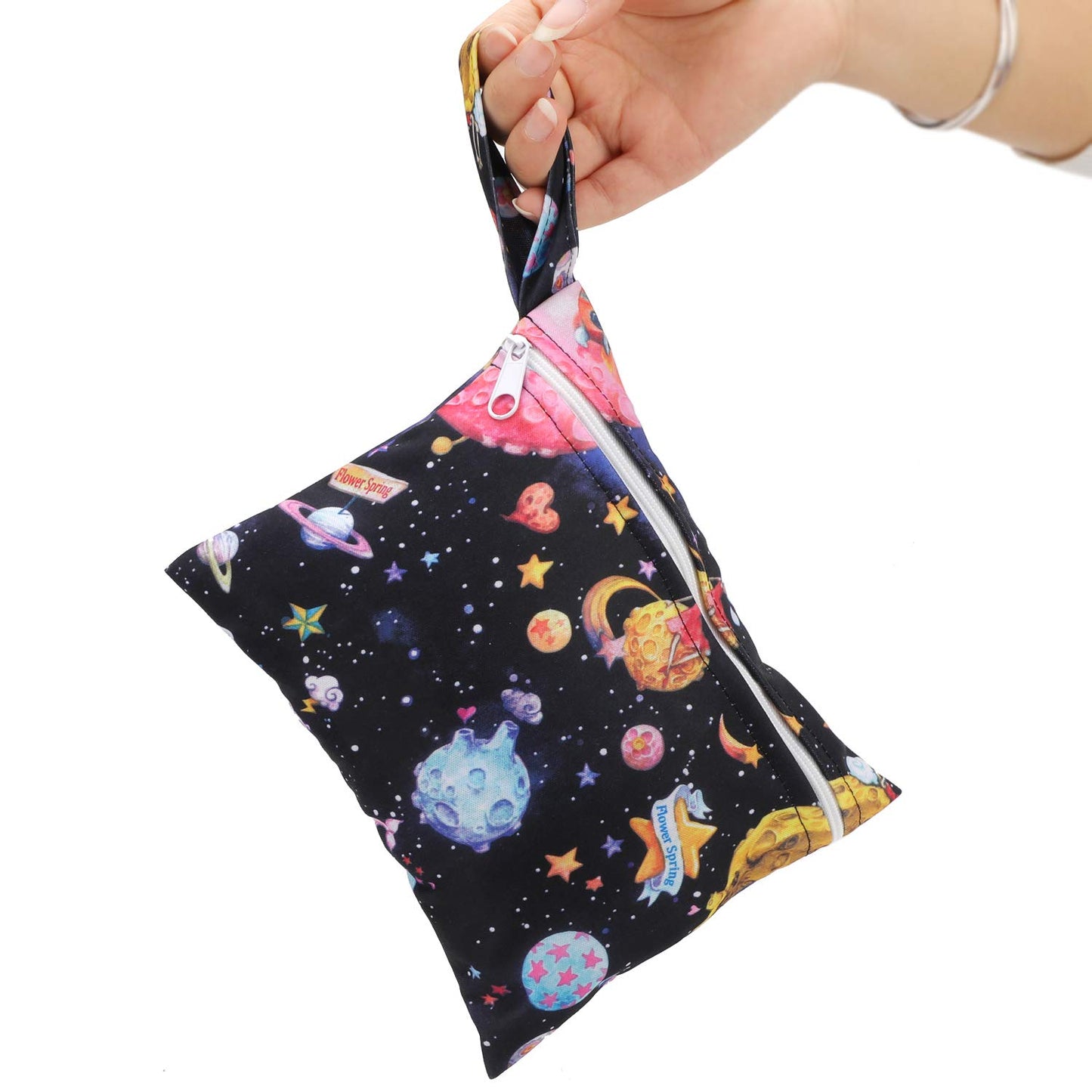 Reusable Menstrual Pads (7 in 1, 10in*7in), PHOGARY Bamboo Cloth Pad for Heavy Flow with Wet Bag, Large Sanitary Pads Set with Wings for Women, Washable Overnight Cloth Panty Liners Period Pad