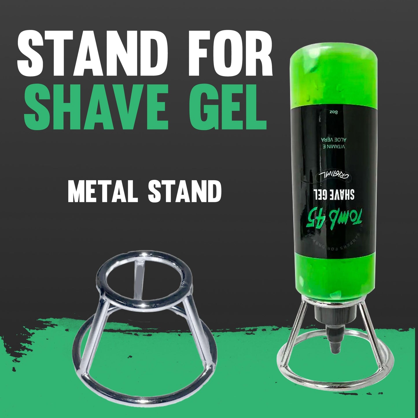 Tomb 45 Shave Gel Bottle Stand - Ready To Use at Barber Shop or at Home
