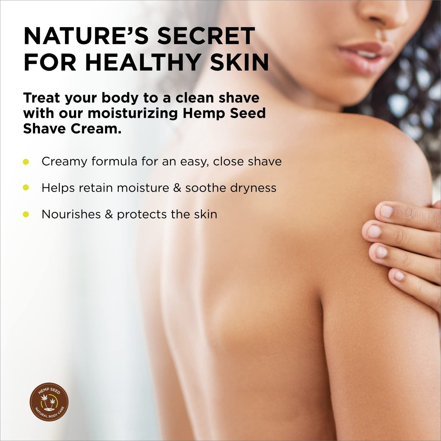 Hemp Seed Shave Cream, Isle of You - 8 oz - Nourishes & Protects Skin - With Hemp Seed Oil, Argan Oil & Vitamin E - Vegan, Cruelty Free