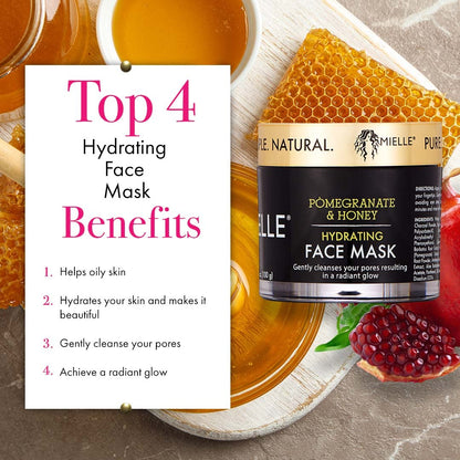 MIELLE Mielle pomegranate & honey hydrating face mask, 3.5 Fl Ounce