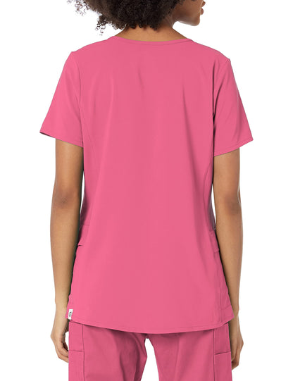 WINK Women's Women's Mock Wrap Scrub Top