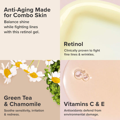 Paula's Choice SKIN BALANCING Antioxidant Concentrate Face Serum, Retinol & Vitamin C, Anti Aging, Anti Wrinkle & Large Pores, Oily Skin, 1 Fl Oz