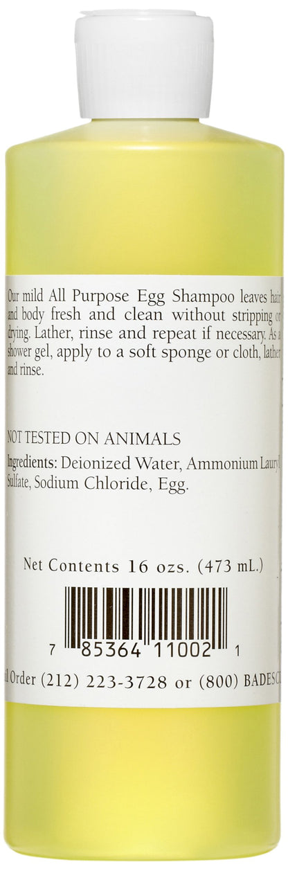 Mario Badescu All Purpose Egg Shampoo for All Hair and Skin Types | Shampoo and Body Wash that Cleanses and Nourishes |Formulated with Egg White Proteins