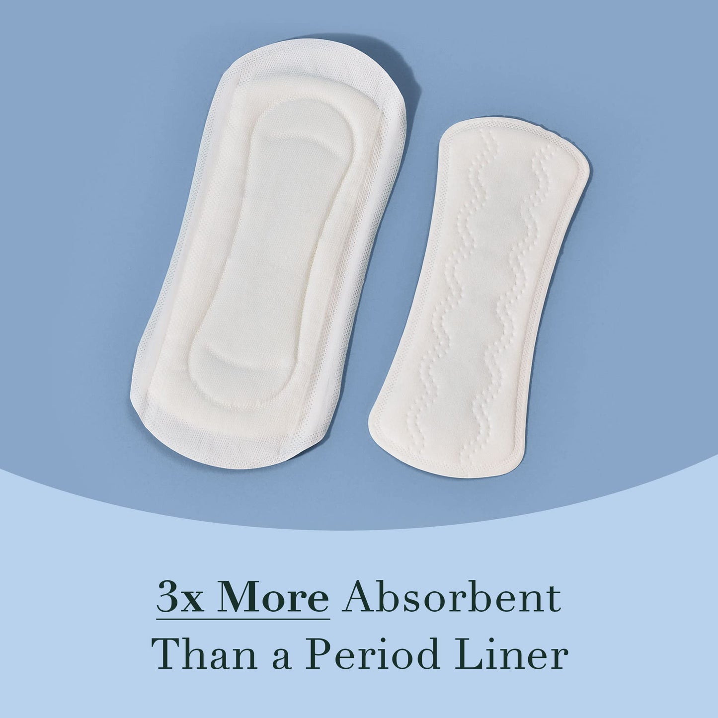 Rael Organic Cotton Cover Incontinence Liners Bundle - Bladder Control and Postpartum Liners, 4-Layer Core Protection with Leak Guard Technology, Regular (48 Count) and Long (36 Count)
