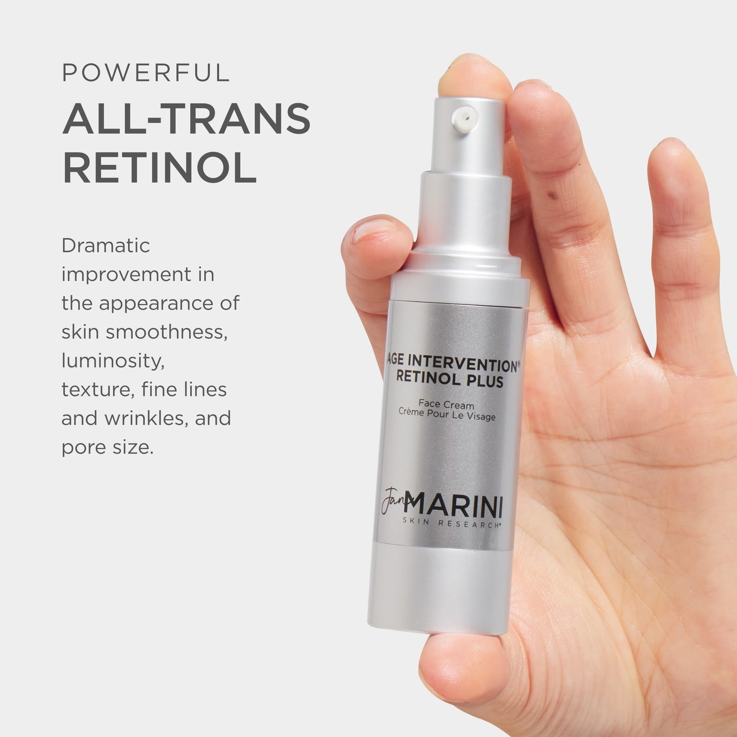 Jan Marini Skin Research Age Intervention Retinol Plus - Retinol Face Cream for Wrinkle & Fine Line Support - Skin Moisturizer - Skincare Suitable for All Skin Types - 1 oz