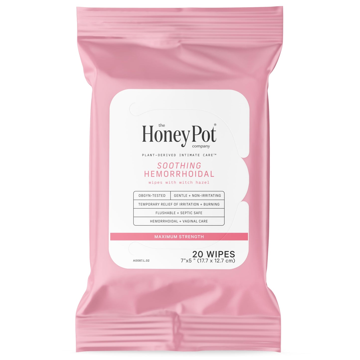 The Honey Pot Company - Postpartum Essentials Bundle - 48ct Postpartum Pads, Witch Hazel Feminine Wash, 20ct Witch Hazel Feminine & Hemorrhoid Wipes