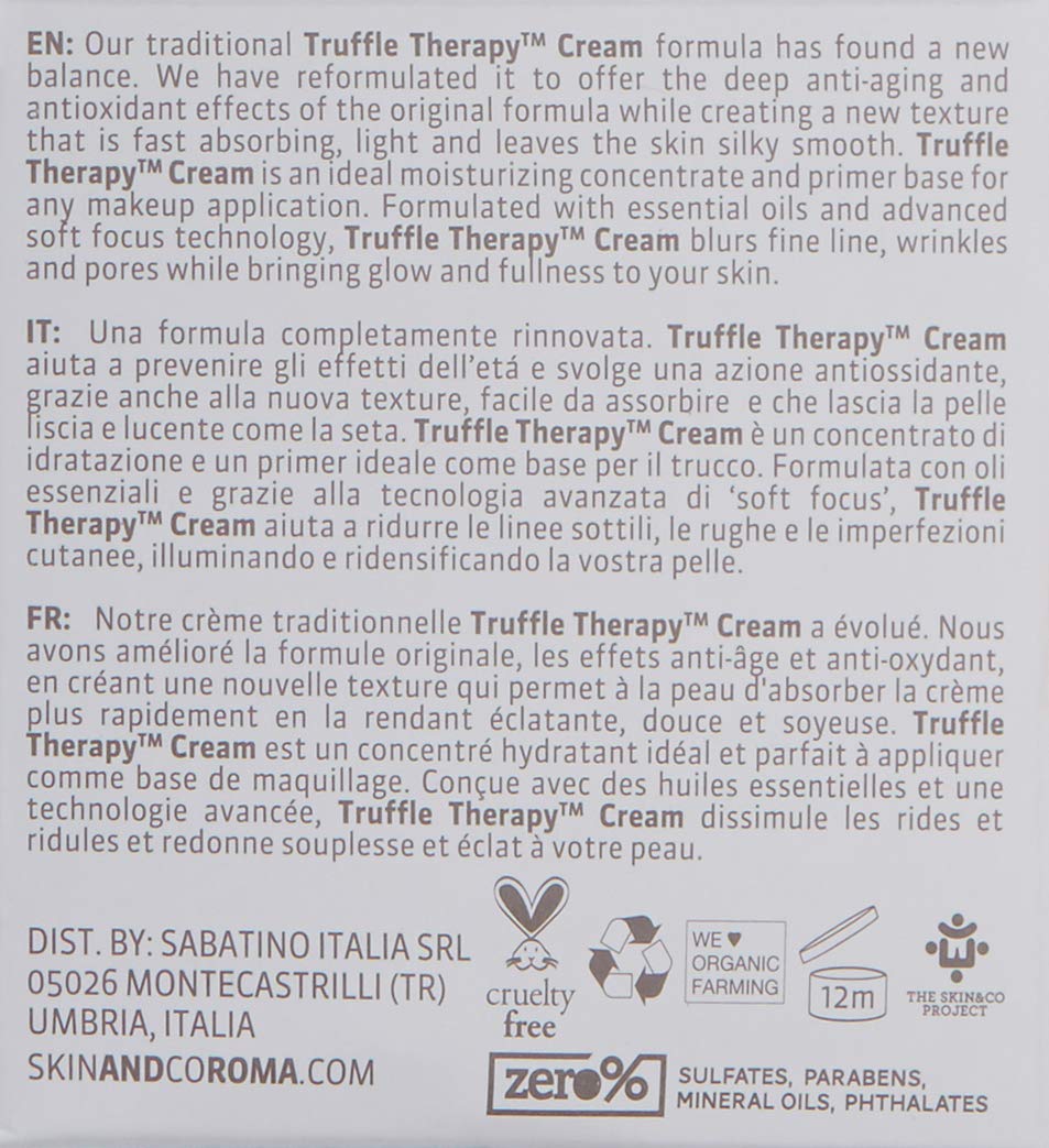 SKIN&CO Roma Truffle Therapy Anti-Age Regenerative Face Cream, 1.7 Fl Oz
