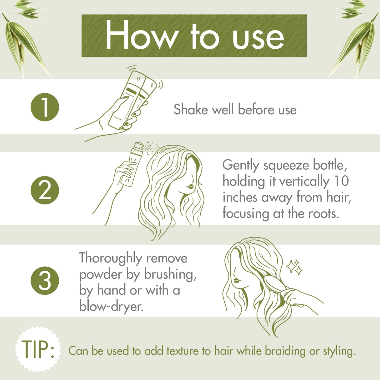 Klorane Ultra Gentle Dry Shampoo with Oat+ - Gentle Formula - Instantly Revives Hair and Eliminates Odor, Dirt, and Oils - Hypoallergenic & Vegan - Paraben & Sulfate-Free